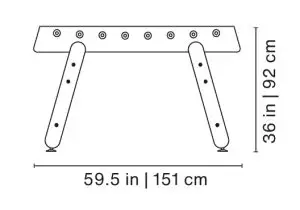 RS Barcelona RS4 Home football table Indoor/Outdoor