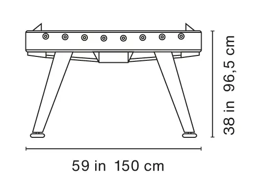 RS Barcelona RS2 Gold football table Indoor/Outdoor