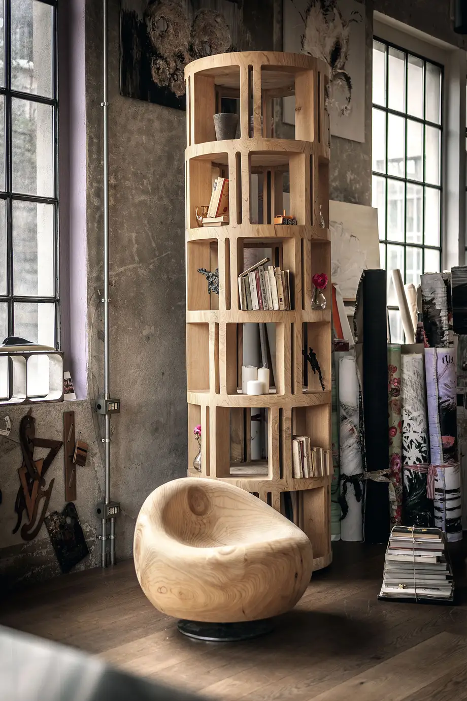 RIVA1920 Torre Lignea Bookshelf