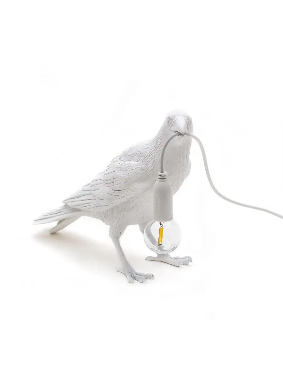 Seletti Bird Lamp White Waiting OUTDOOR