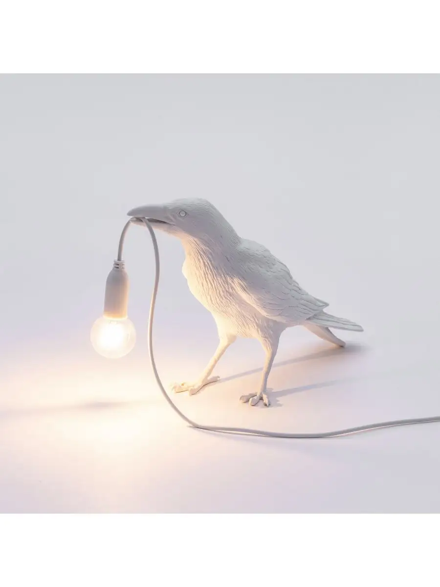 Seletti Bird Lamp White Waiting OUTDOOR