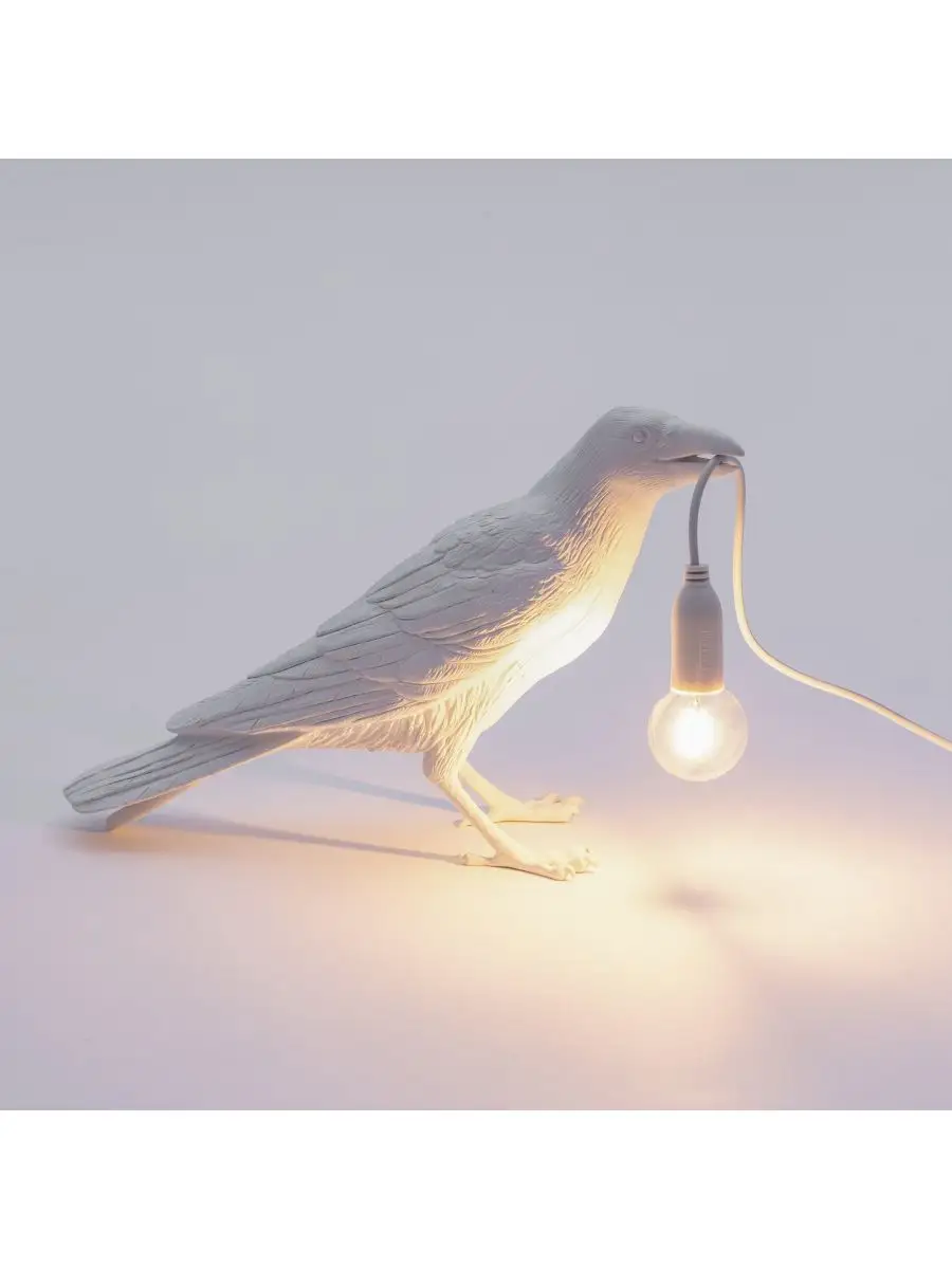 Seletti Bird Lamp White Waiting OUTDOOR