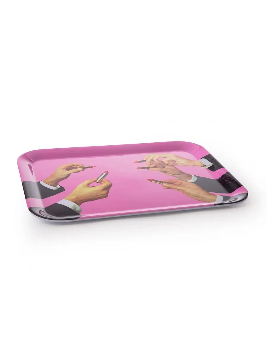 Seletti Toiletpaper Lipstick Pink Tray
