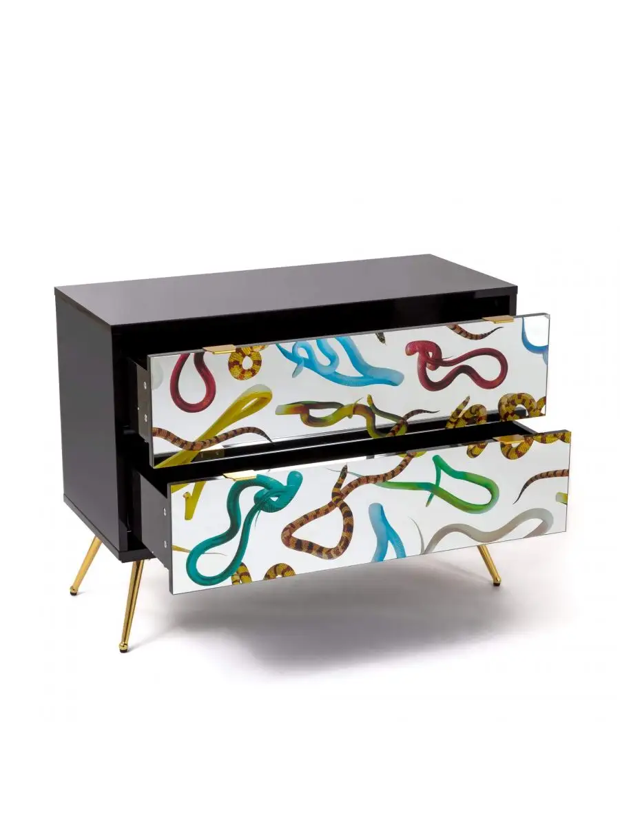 Seletti Toiletpaper Chest of Two Drawers Snakes