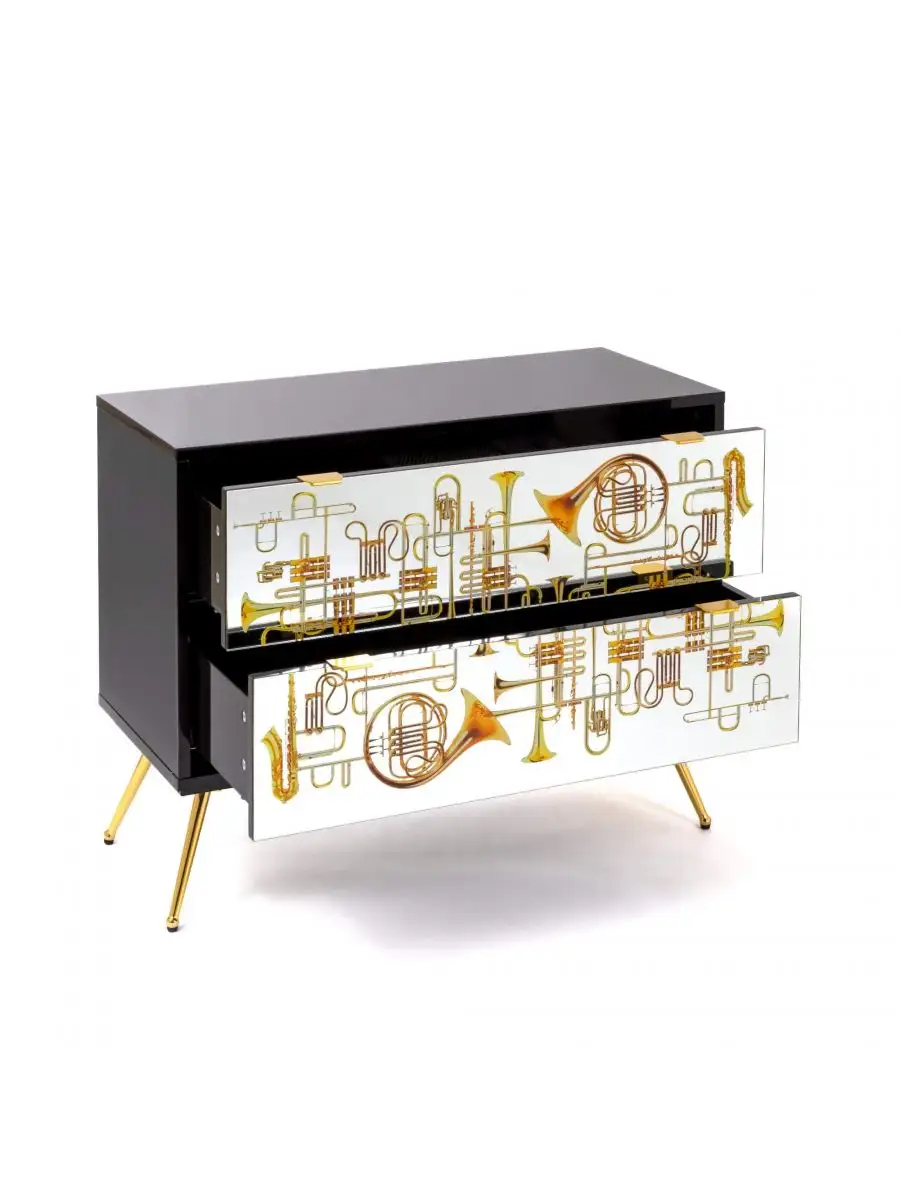 Seletti Toiletpaper Chest of Two Drawers Trumpets