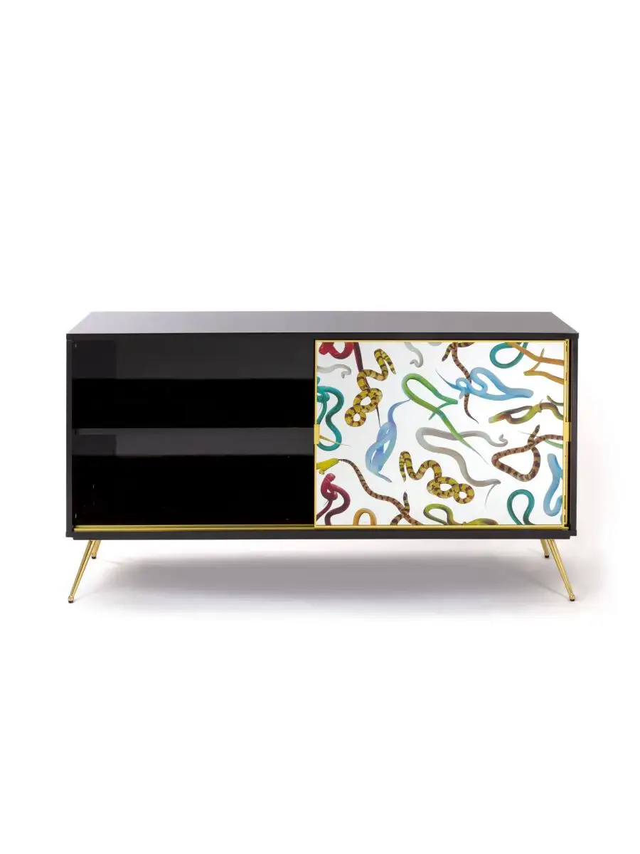 Seletti Toiletpaper Cabinet Sliding Door Snakes