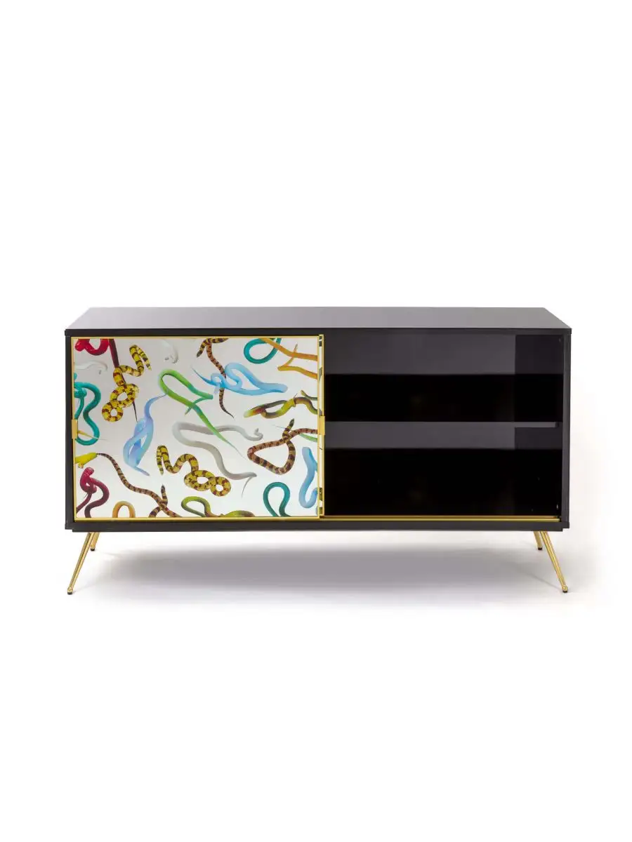 Seletti Toiletpaper Cabinet Sliding Door Snakes