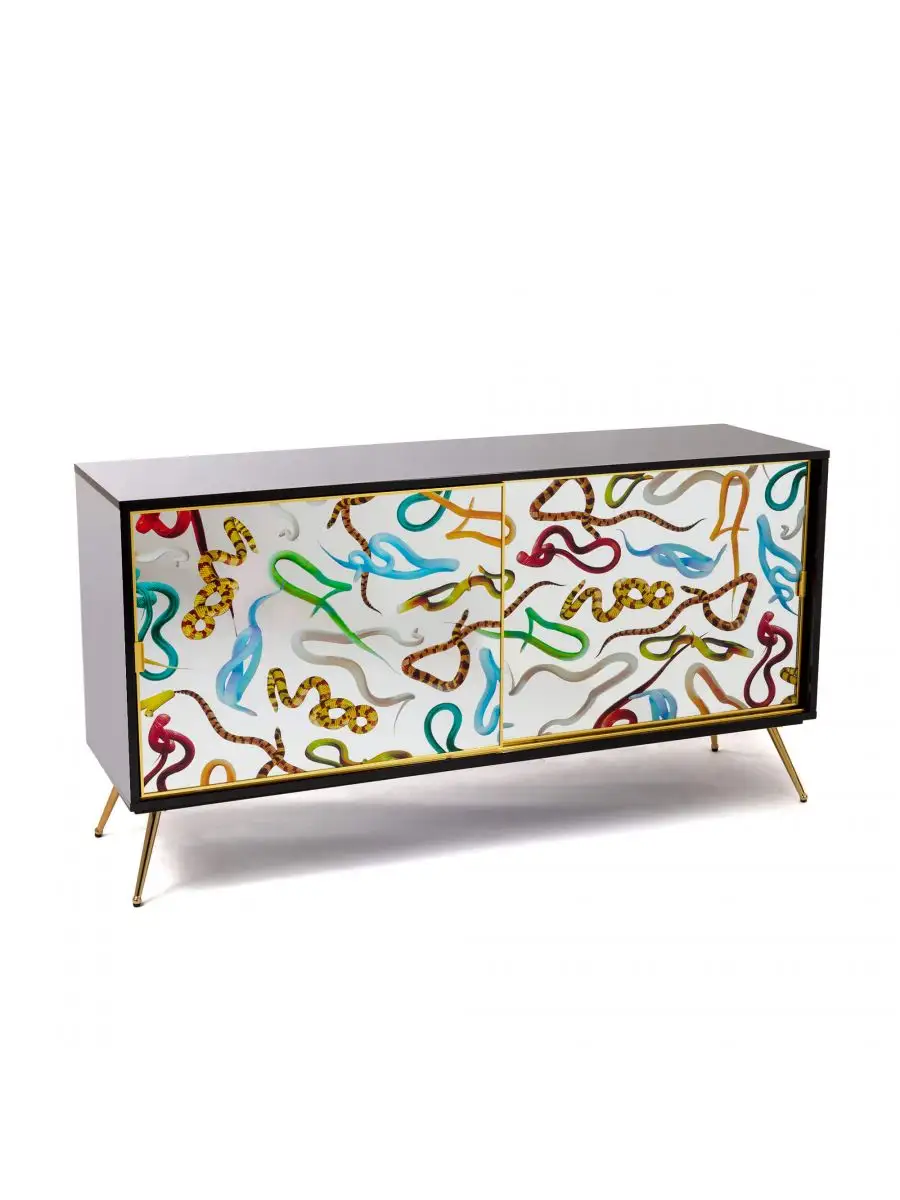 Seletti Toiletpaper Cabinet Sliding Door Snakes