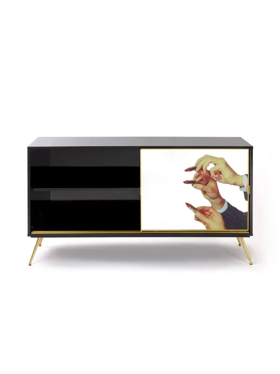 Seletti Toiletpaper Cabinet Sliding Door Lipsticks