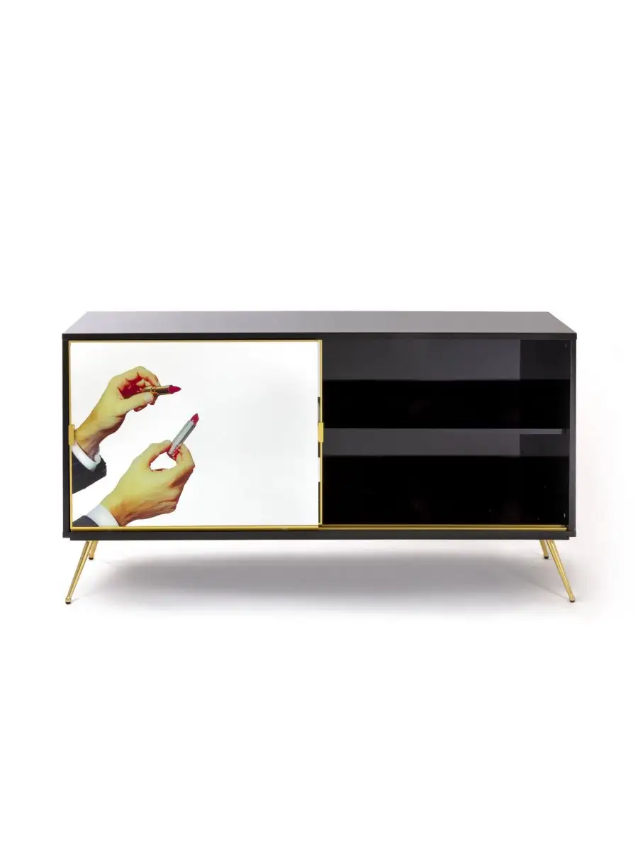 Seletti Toiletpaper Cabinet Sliding Door Lipsticks
