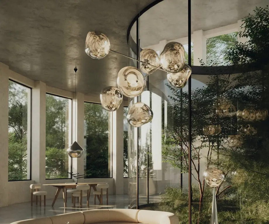 Tom Dixon Melt Large Chandelier Led 