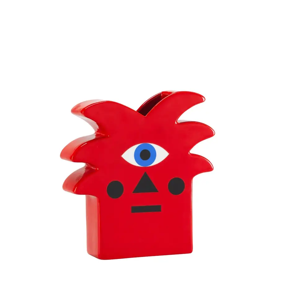 Qeeboo Vase Oggian Red Palm