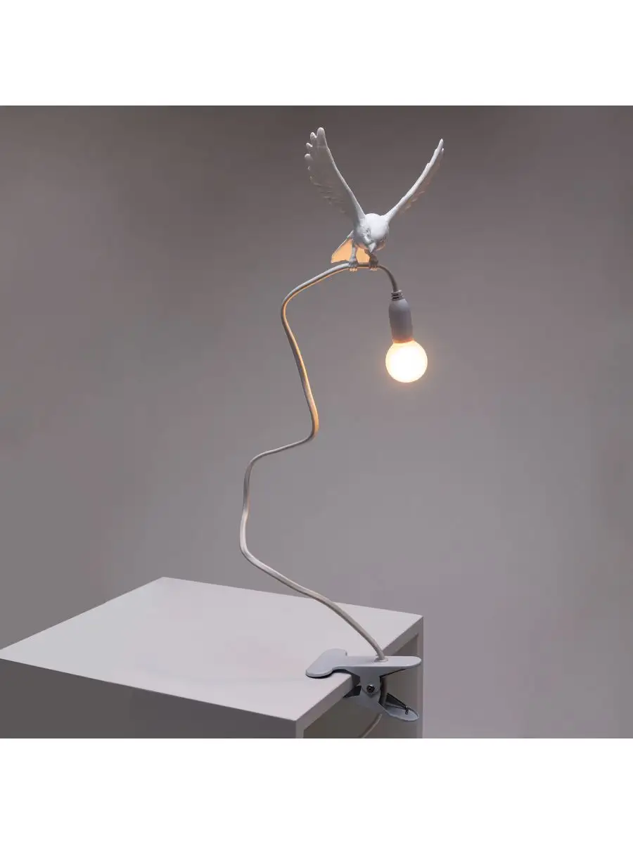 Seletti Sparrow Lamp with Clamp - Landing