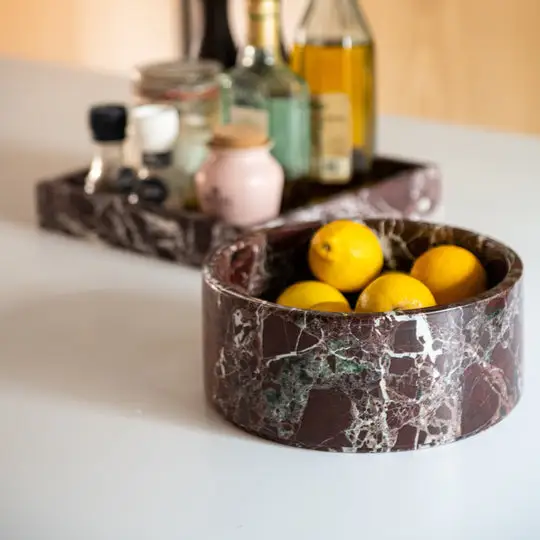 Marble Fruit Bowl