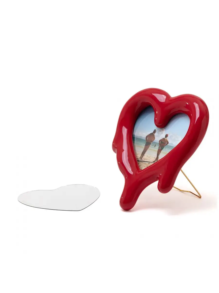 Seletti Melted Heart Red - Mirror and Photo Frame