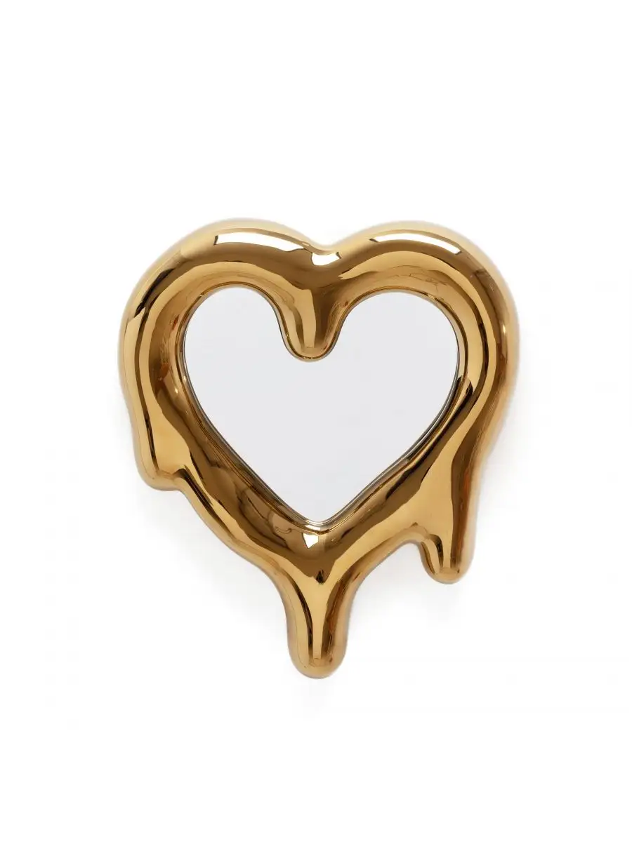 Seletti Melted Heart Gold - Mirror and Photo Frame