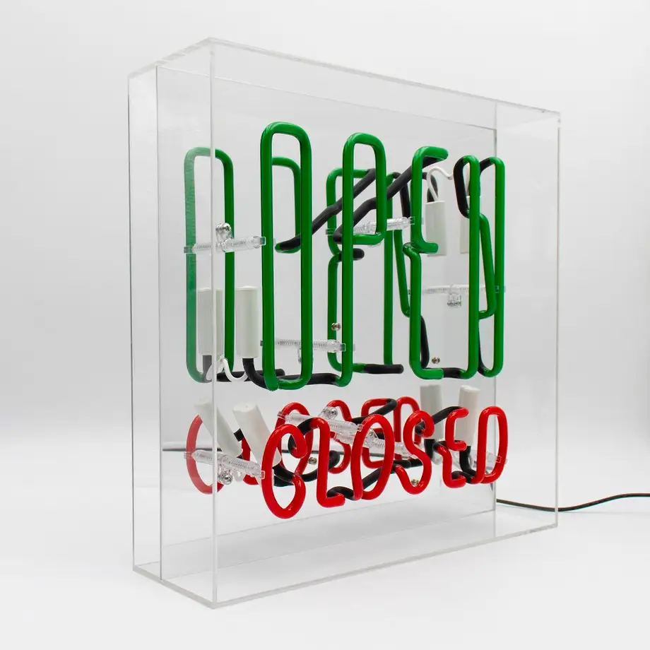 Open/Closed Plexi Neon