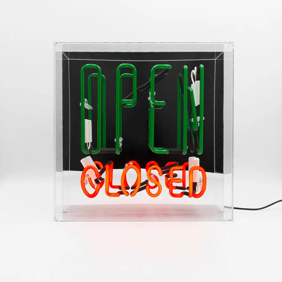 Open/Closed Plexi Neon
