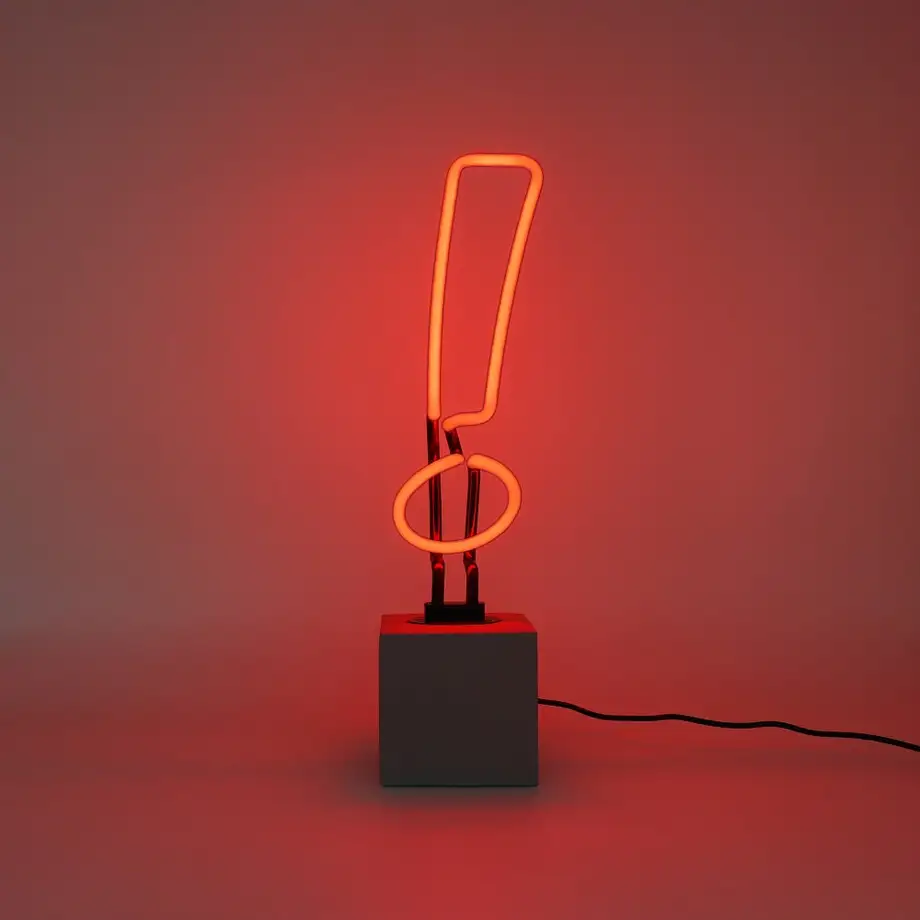 Neon Exclamation Cement Base 