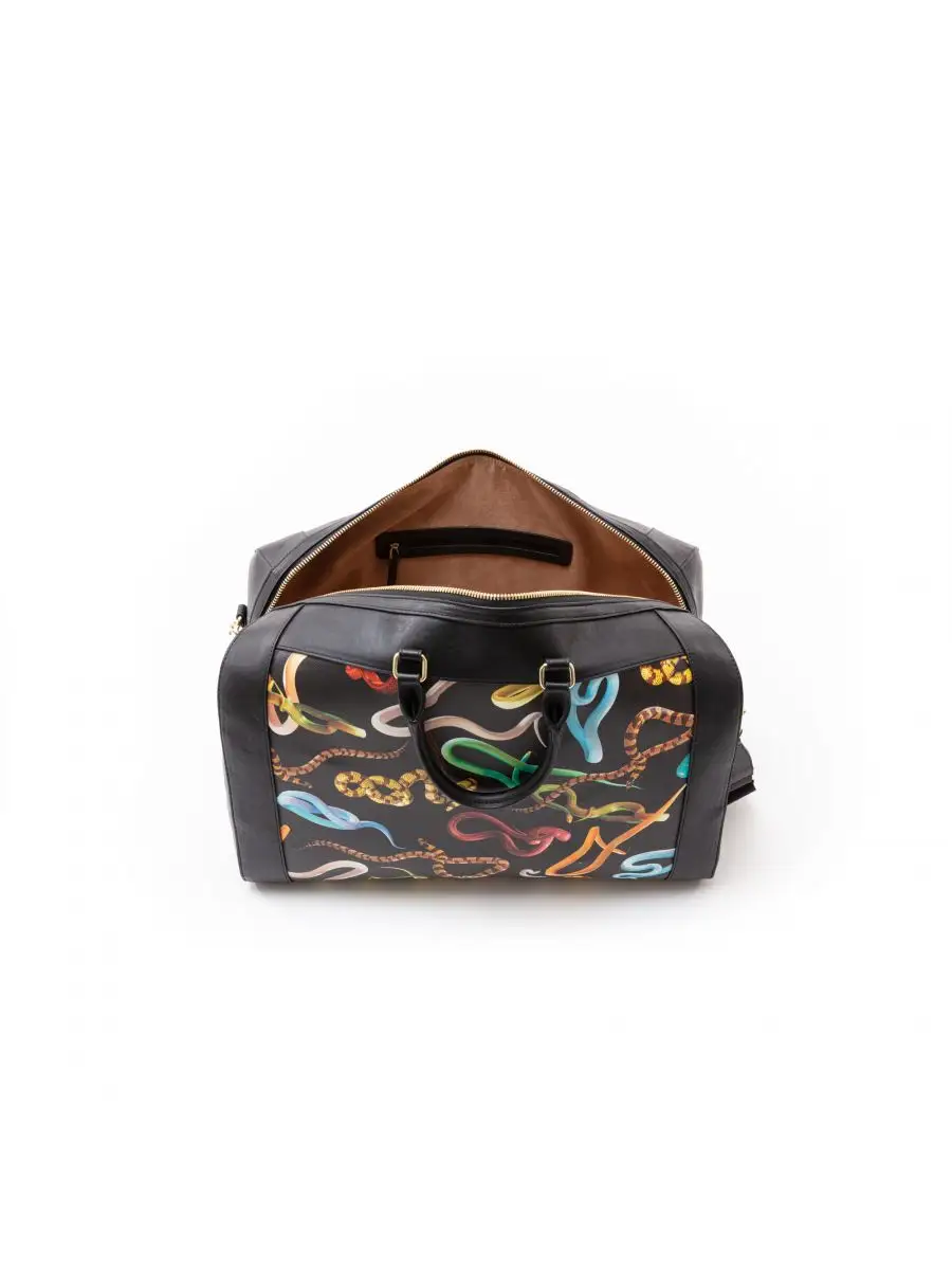 Seletti Toiletpaper Travel Bag Snakes