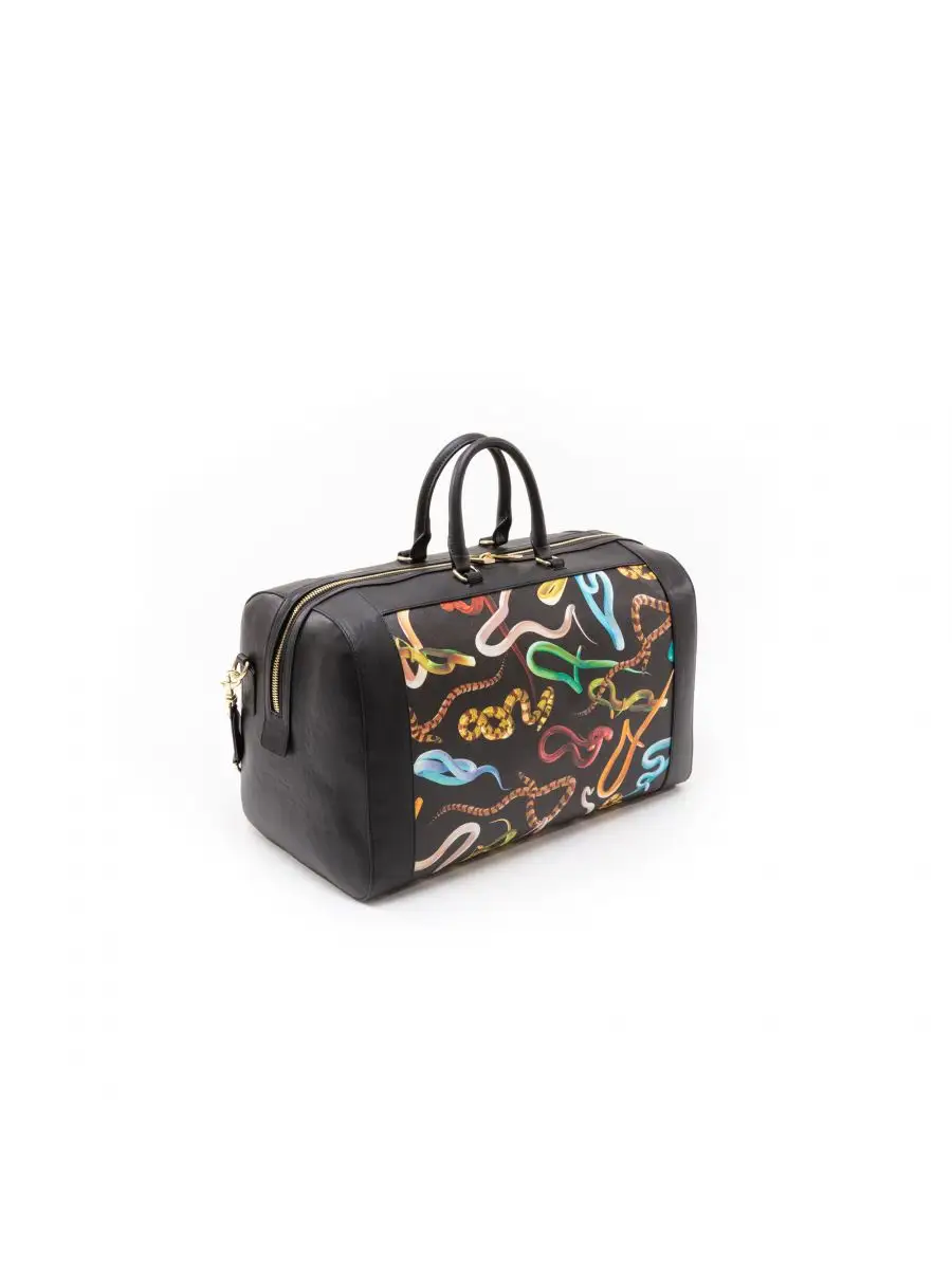 Seletti Toiletpaper Travel Bag Snakes