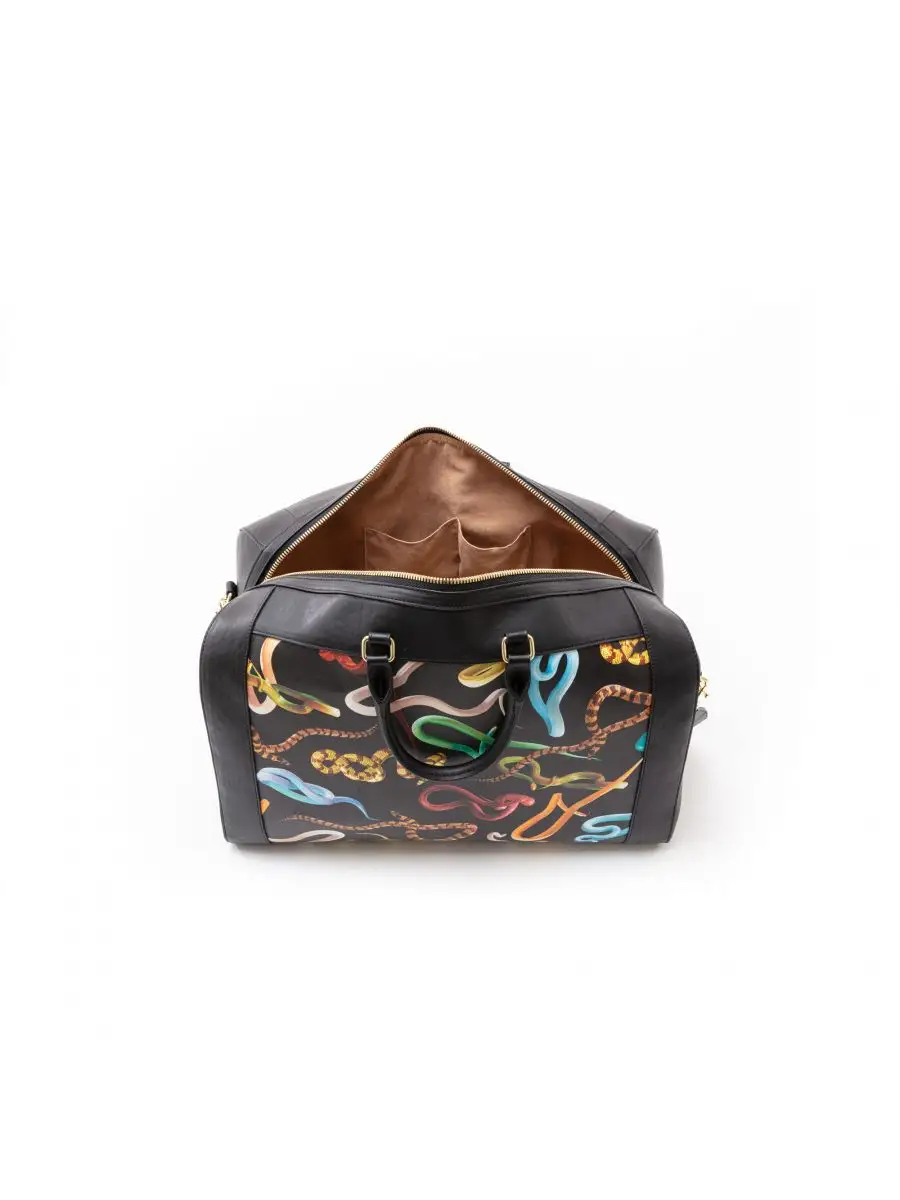 Seletti Toiletpaper Travel Bag Snakes