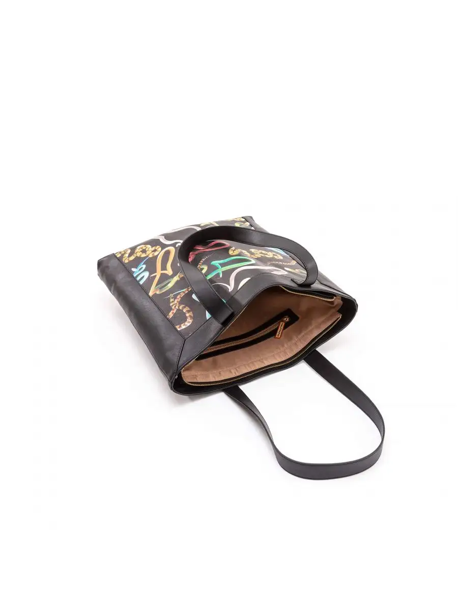 Seletti Toiletpaper Travel Kit Tote Bag Snakes