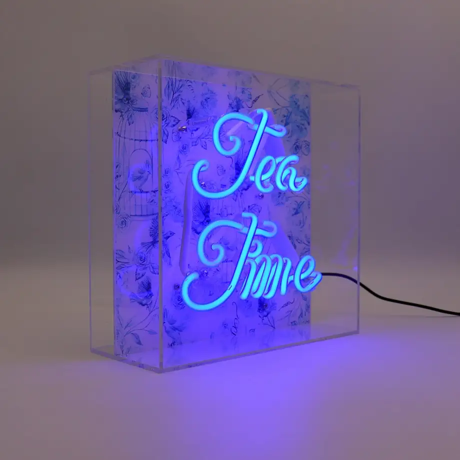 Tea Time Glass Neon