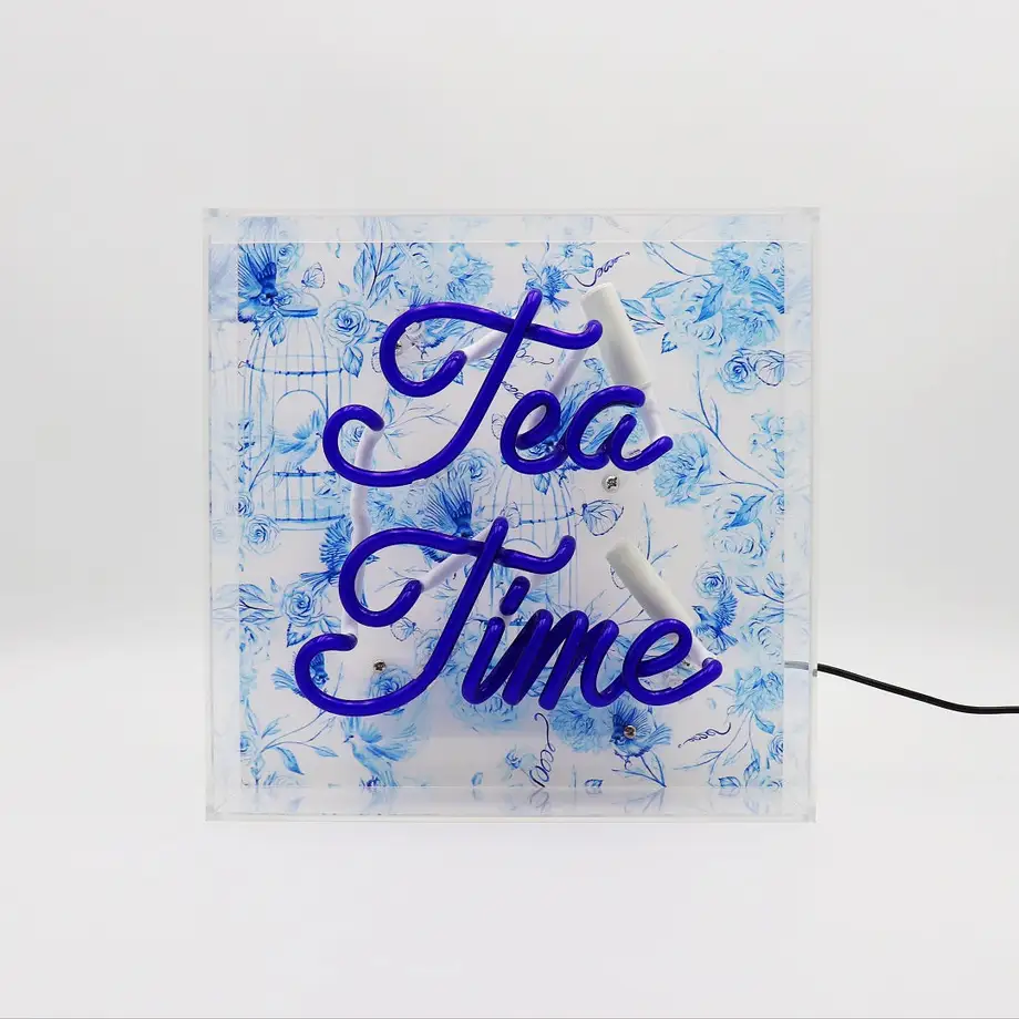 Tea Time Glass Neon