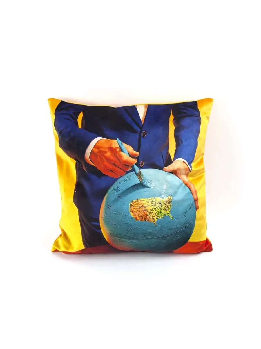Seletti Toiletpaper Cushion Globe