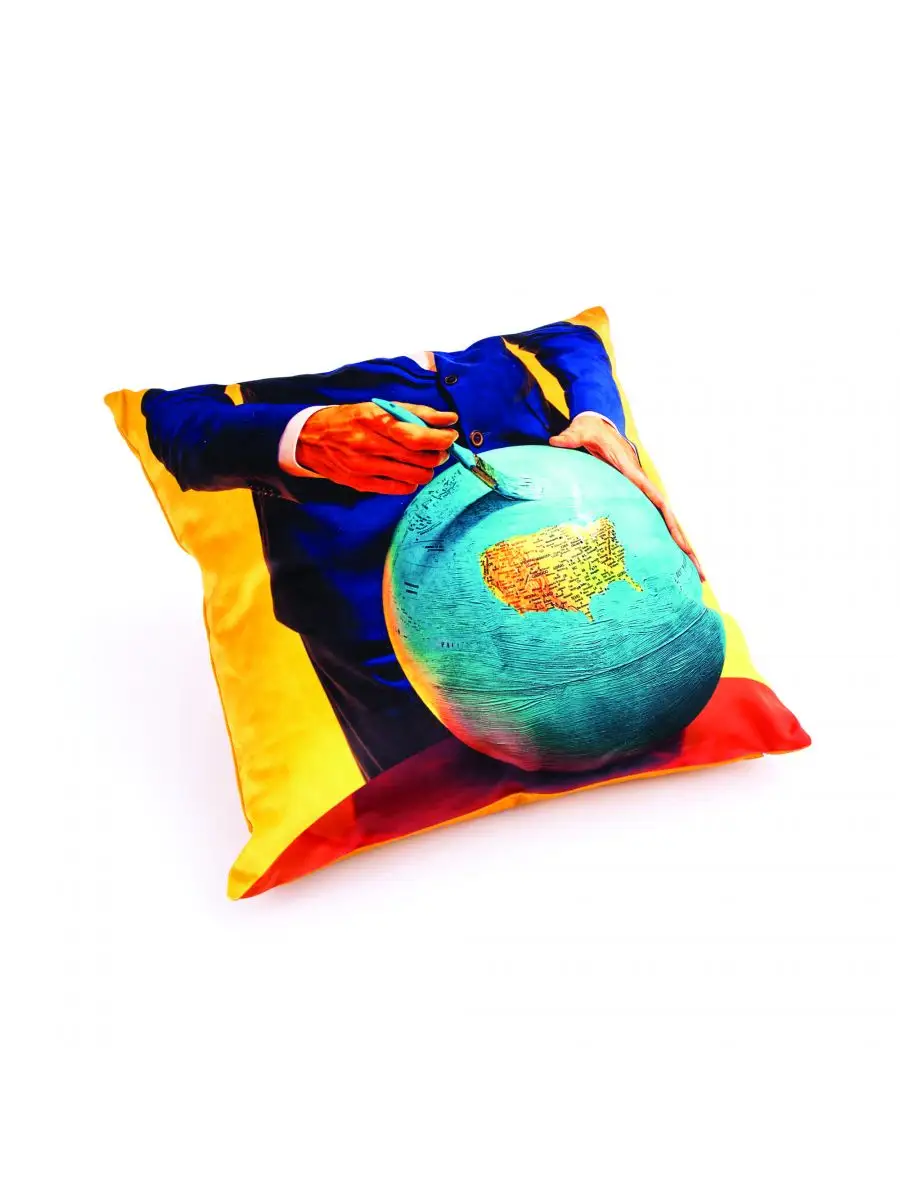Seletti Toiletpaper Cushion Globe