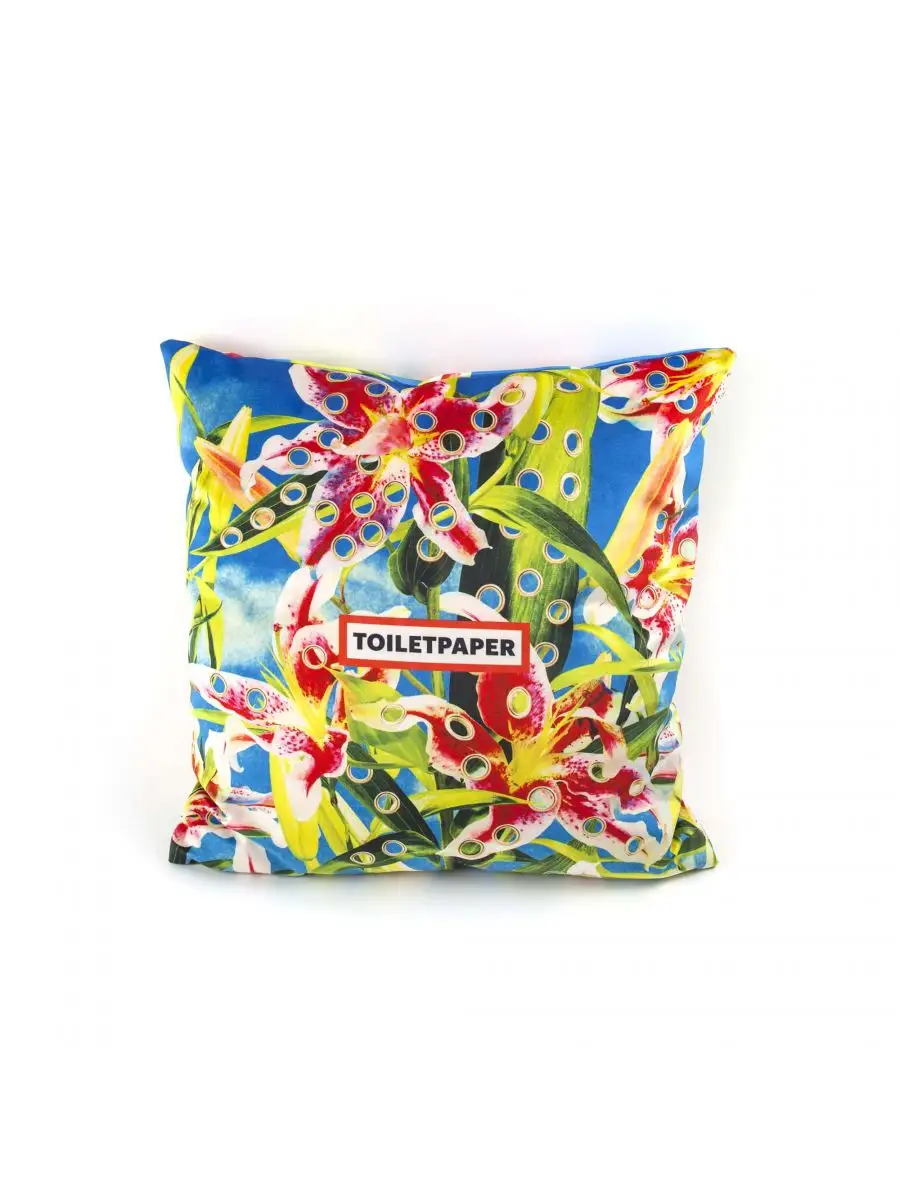 Seletti Toiletpaper Cushion Flower with holes