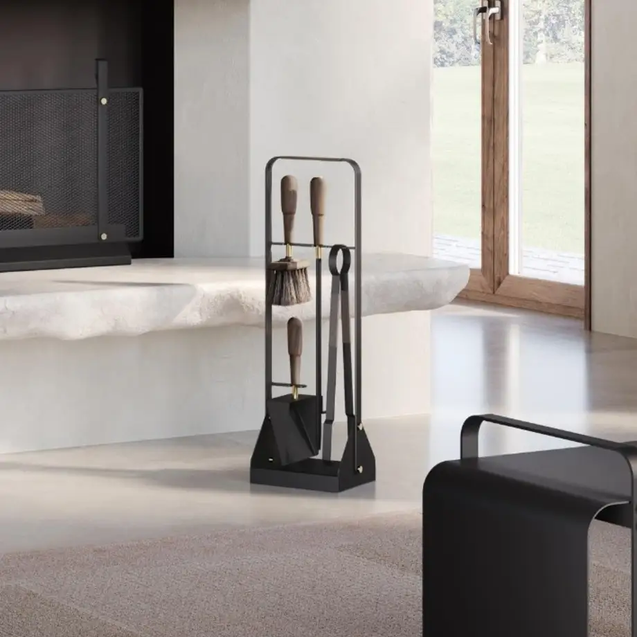 Eldvarm Fireplace Companion Set Emma Graphite