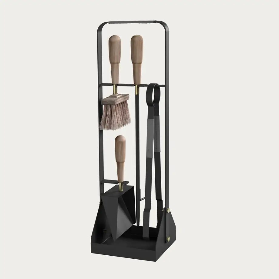 Eldvarm Fireplace Companion Set Emma Graphite