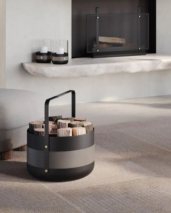 Eldvarm Steel Basket Emma Graphite