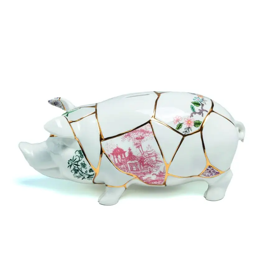 Seletti Kintsugi Piggy Bank