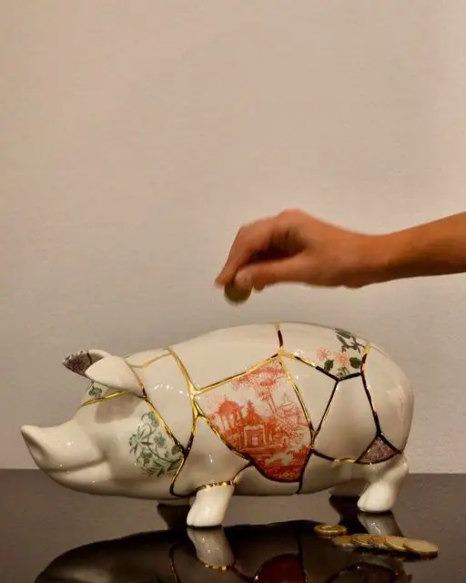 Seletti Kintsugi Piggy Bank