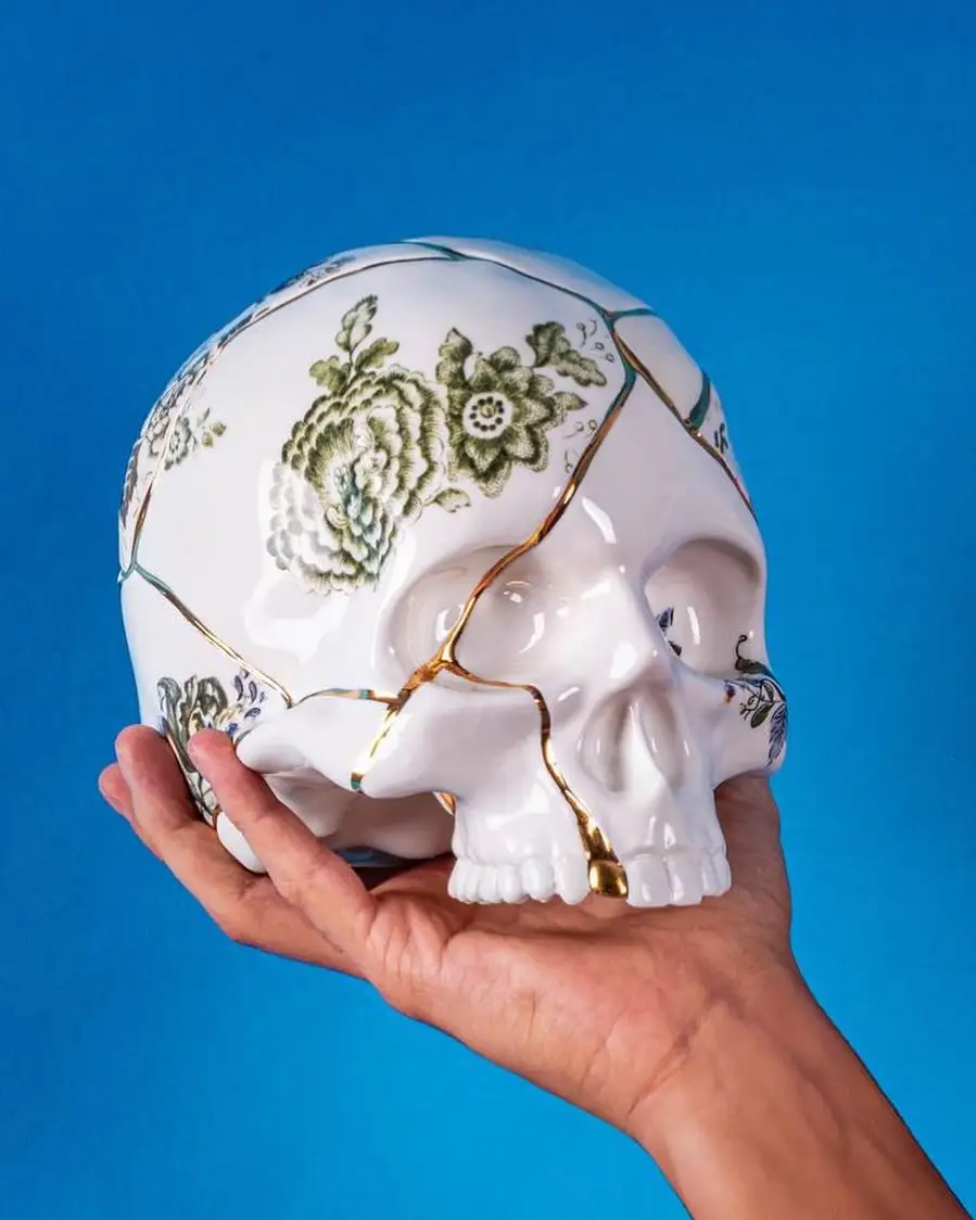 Seletti Kintsugi Skull