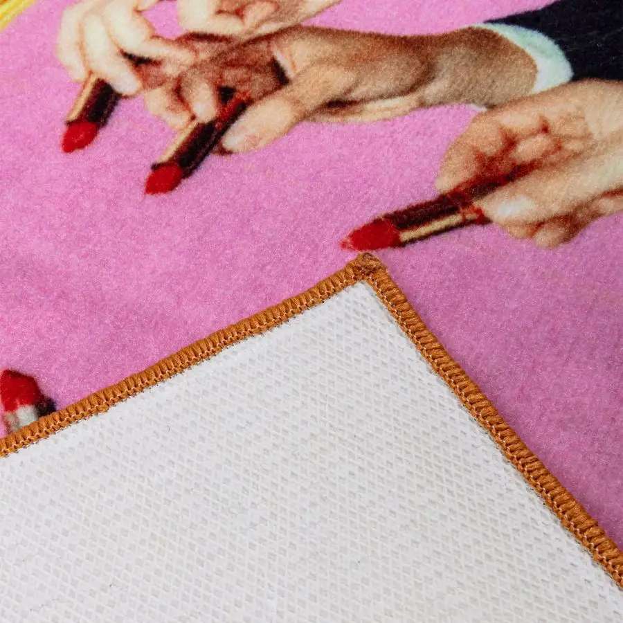 Seletti Toiletpaper Mat Lipstick Pink