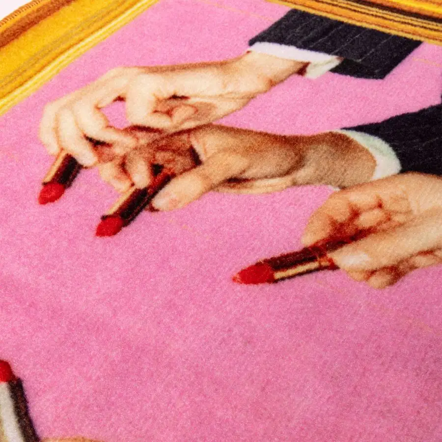 Seletti Toiletpaper Mat Lipstick Pink