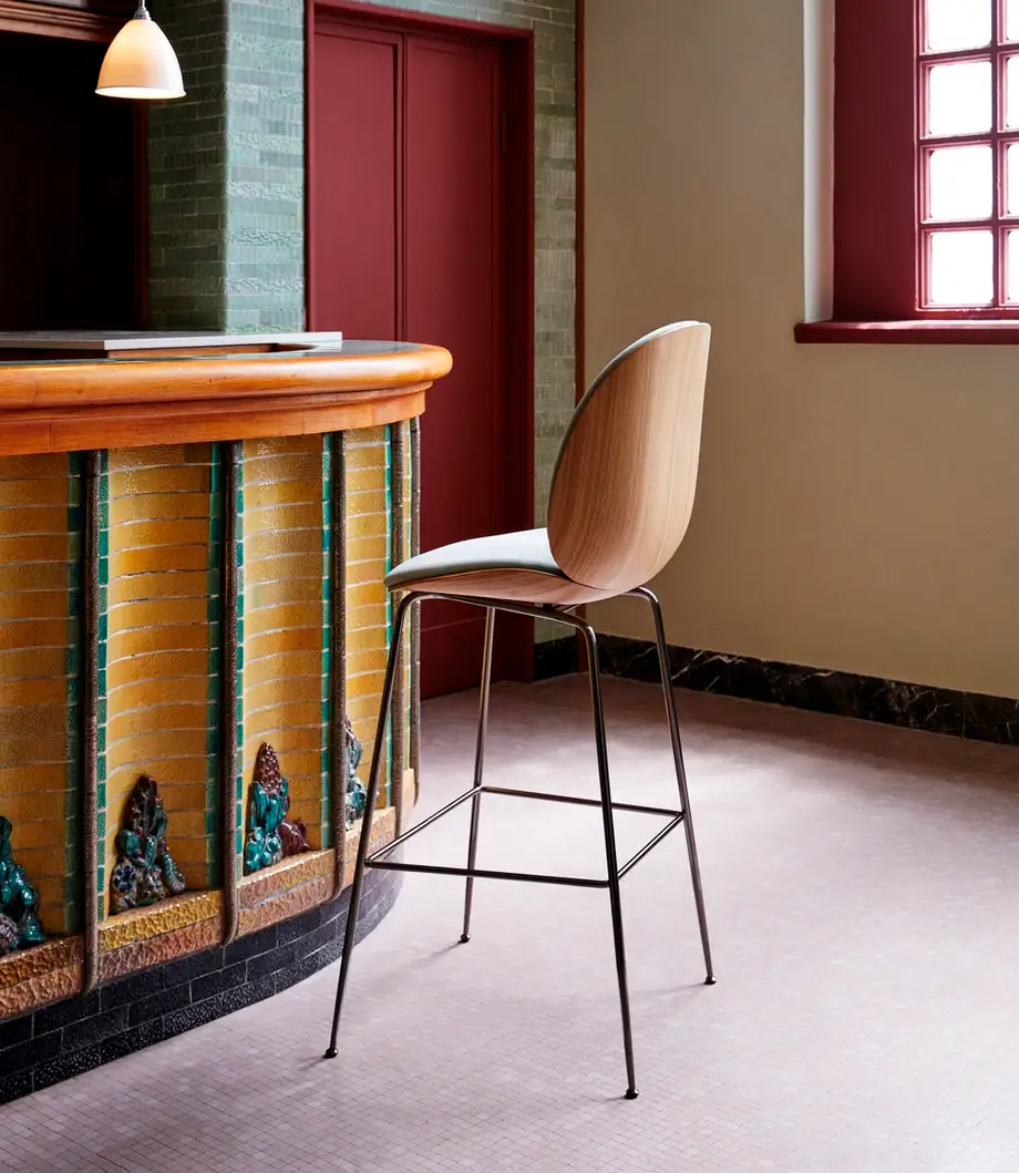 Gubi Beetle Bar Chair 3D Veneer 