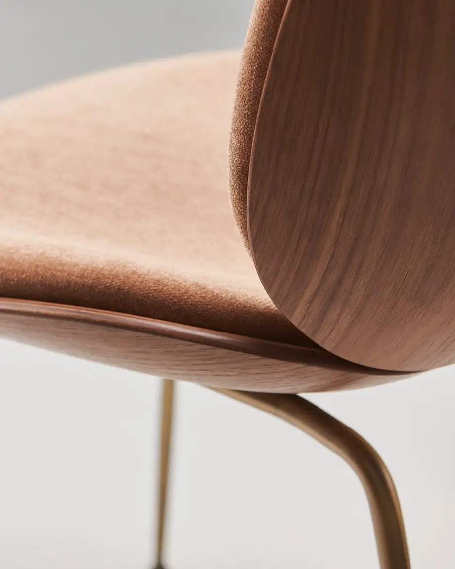 Gubi Beetle Bar Chair 3D Veneer 