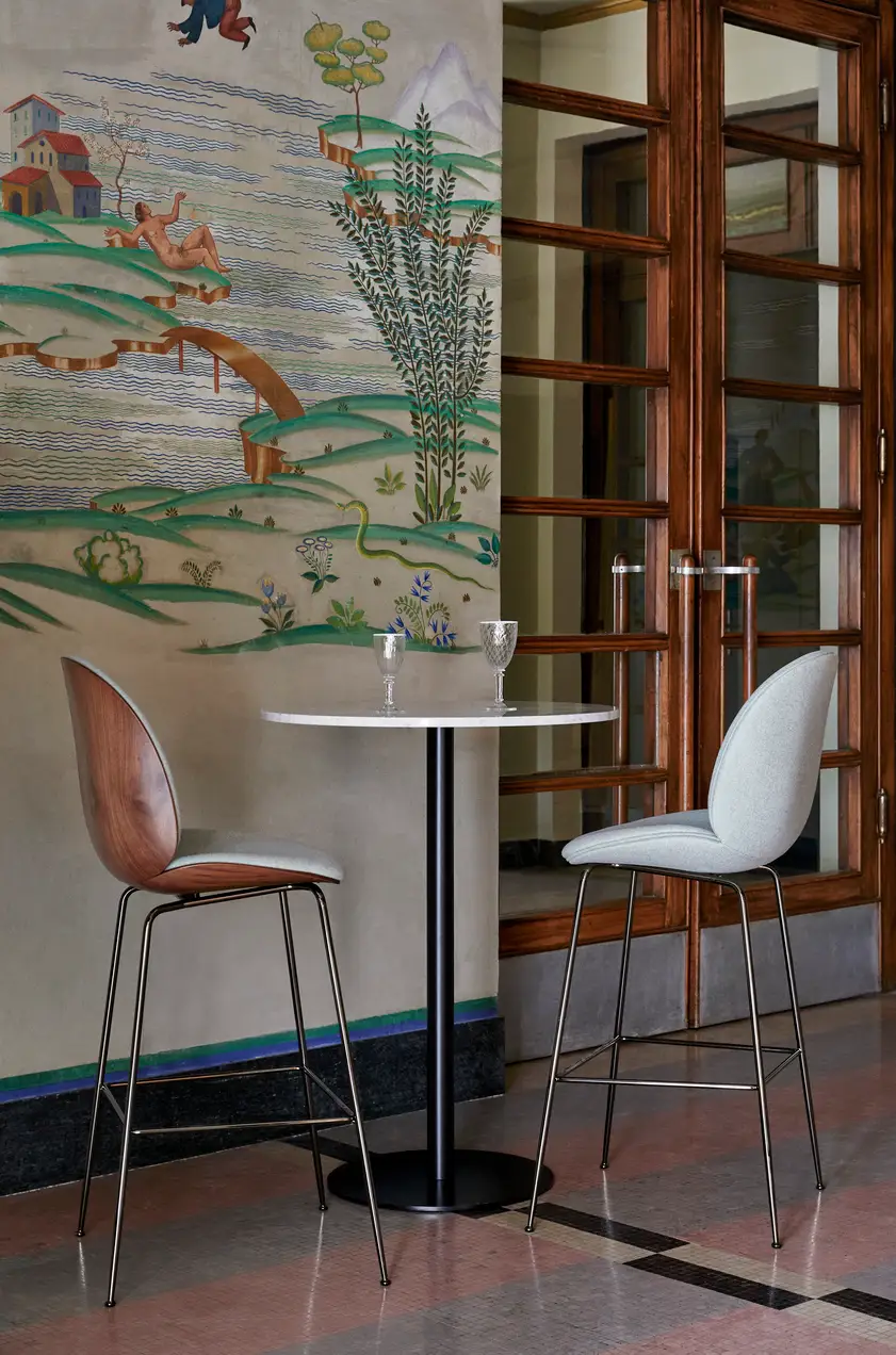 Gubi Beetle Bar Chair 3D Veneer 