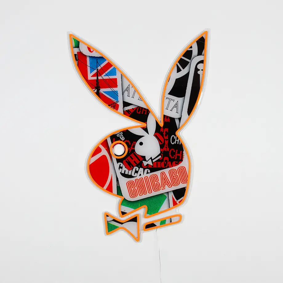 Playboy X "Collage Playboy Bunny" LED Wall Mountable Neon