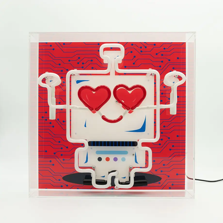 "Robot" Large Neon Box Sign