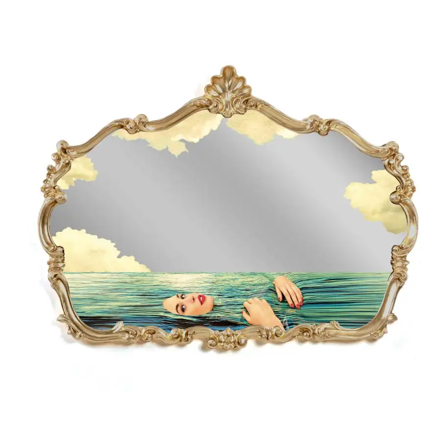 Seletti Toiletpaper Baroque Mirror Seagirl