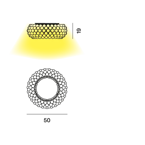Foscarini Caboche Plus Ceiling Lamp 
