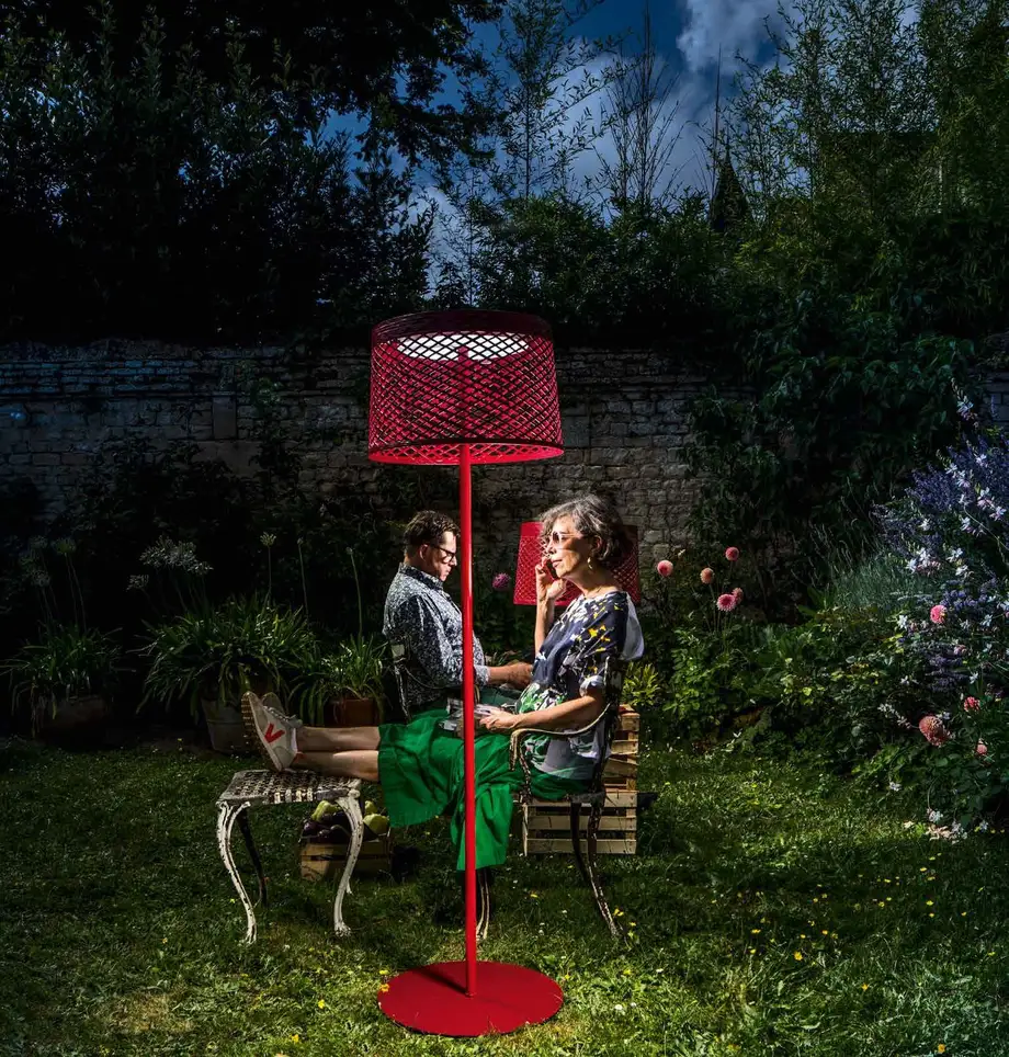 Twiggy Grid Lettura Outdoor Floor Lamp