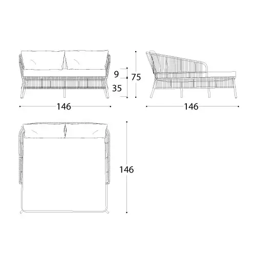 Varaschin Cricket Daybed Compact