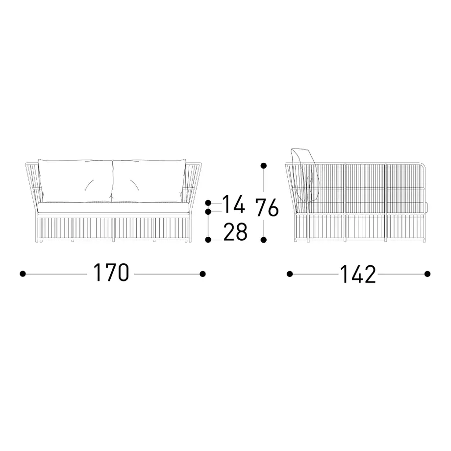 Varaschin Tibidabo Daybed Compact